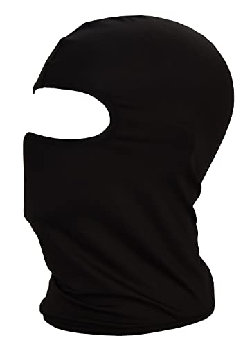 Qiafeiye Sturmhaube UV-Schutz Balaclavas für Herren/Damen Dünn und Atmungsaktiv Gesichtsmaske Multifunktional Vollgesichtsmaske für Outdoor-Sport Motorrad Fahrrad für Winter Sommer Schwarz von Qiafeiye