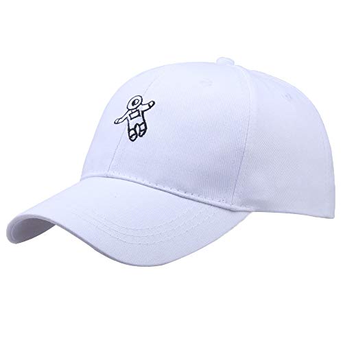 Qiamay Baseball Mütze Unisex Hut Astronaut Bestickte Baseball Cap(Weiß,Einstellbar) von Qiamay