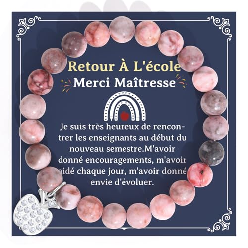 QianSiLi Armband Naturstein Frau elastisches Armband Geschenk personalisierte Lehrerin Geschenk Frau originell nützlich（10） von QianSiLi