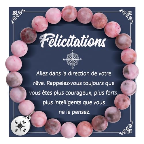 QianSiLi Armband Naturstein Frau elastisches Armband Geschenk personalisierte Lehrerin Geschenk Frau originell nützlich（9） von QianSiLi