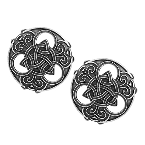 Qianly 2X Mittelalterliche Wikinger Brosche –, Hohle Brosche für Frauen, Anstecknadel, Nordischer Wikinger Schmuck, Amulett, Brosche, Zubehör von Qianly