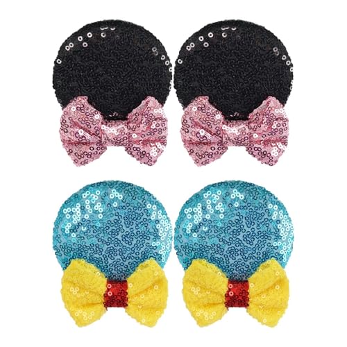 Qianly 4 Teile Mausohren Clips als Zubehör für Prinzessinnen-Cosplay, Schwarz Blau Qianly 4 Teile Mausohren Clips als Zubehör für Prinzessinnen-Cosplay, Schwarz Blau von Qianly