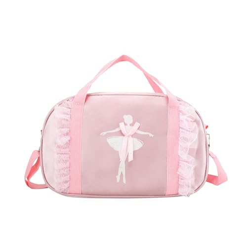 Qianly Ballett Tanz Tasche Gym Reisetasche Tutu Kleid Tasche für Kinder Tag Geschenk Sport, ROSA von Qianly