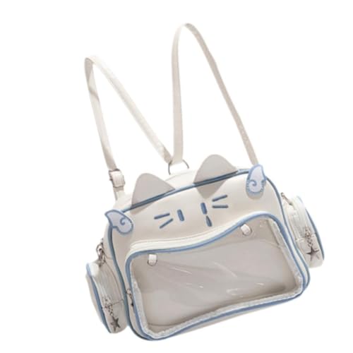 Qianly Cat Ita Bag Pins Geldbörse Schultertasche für Cosplay und Anime Events, Blau von Qianly