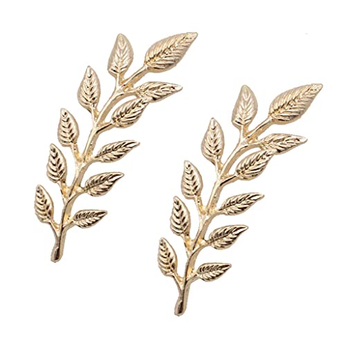 Qianly Elegante Blätter Brosche mit Strasssteinen - Schmuckgeschenk für Frauen von Qianly