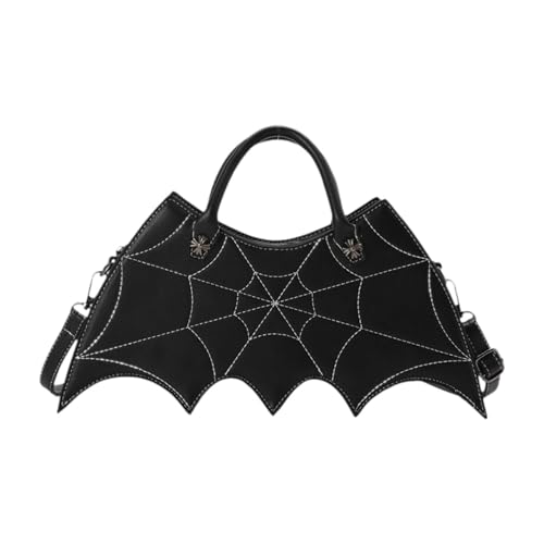 Qianly Fledermausform Crossbody Cross Body für Pendelfestivaleinkäufe, Schwarz von Qianly