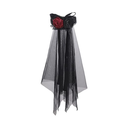 Qianly Halloween Kopfschmuck Stirnband für Cosplay Rollenspiele Braut Karneval, Style D Hair Comb von Qianly