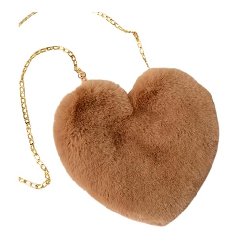 Qianly Herzform Satchel -Umhängetasche für den täglichen Gebrauch von Reiseverkehrsdatum im Freien, Dunkles Khaki von Qianly