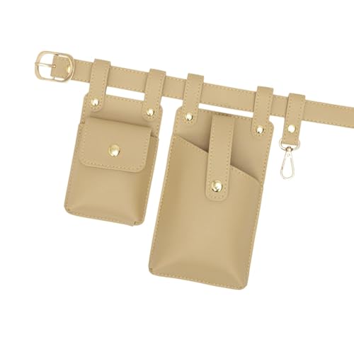Qianly Hip -Beutel Leichte Geschenke weicher Taillengeräte Gürtel Mode robuste Gürtelbeutel, Khaki von Qianly