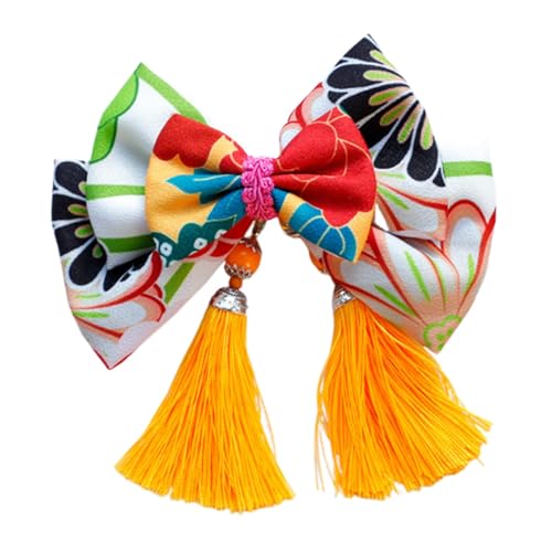 Qianly Traditionelle Haarnadel Handgefertigt für Mädchen Kimono Floral Haarspange, Style E von Qianly