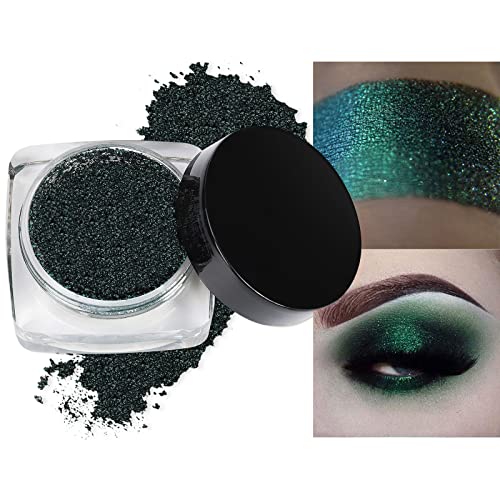 Ultra Pigment Schimmernder Lidschatten One Piece Metallic Sheer Iridescent Loose Eyeshadow Highlighter (#5) von Qianren