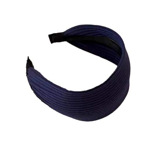 Qiantull Haarreifen Damen Stirnbänd Haarreif Stirnband Stirnbänder Haarband Haarschmuck Stoff Haarbänder Kopfschmuck Anti-Rutsch Haarreifen Zubehör für Frauen und Mädchen navy von Qiantull