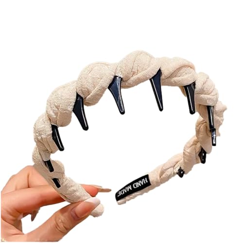 Qiantull Haarreifen Mädchen Stirnband Haarreif Stirnbänder Kopfband Modisches Haarband Rutschfest Haarbänder Haarschmuck Damen Haarreifen Haar Accessoires für Frauen und Mädchen 5# von Qiantull
