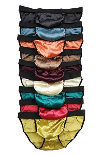 6 Stück Seide Herren Unterwäsche Tangas Slip Größe M L XL 2XL 3XL (L) von Qianya silk