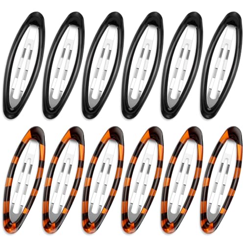 Qianyu 12 Stück Damen Metall Haarspangen Süße BB Haarclips Mini Doppel Griff Haar Clips Snap Haarspangen Einfache Haare Snap Clips für Haar Herstellung Salon Zubehör von Qianyu