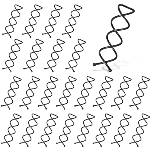 Qianyu 25 Stück Schwarz Spirale Haarspange Klein Bobby Pins Unsichtbarer Haarnadeln Spirale Haar Clip Spin Clip Brötchen Haarschmuck für Kinder, Mädchen und Frauen von Qianyu