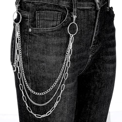 Qianyu Hose Kette Jeans Ketten Mode Hip Hop Kette Punk Damen Hosenkette Herren Rock Kettengürtel für Damen Männer Geldbörse Tasche Gürtel Jeans Hosen Schmuck Qianyu Hose Kette Jeans Ketten Mode Hip Hop Kette Punk Damen Hosenkette Herren Rock Kettengürtel für Damen Männer Geldbörse Tasche Gürtel Jeans Hosen Schmuck von Qianyu