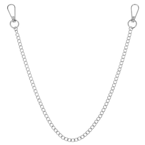 Qianyu Punk Hose Kette Heavy Duty Brieftasche Kette Hip Hop Punk Wallet Chain Metall Jeanskette Gothic Geldbörsenkett Schlüsselanhänger Kettes für Jeans Brieftaschen DIY Tascheherstellung Herren Damen von Qianyu