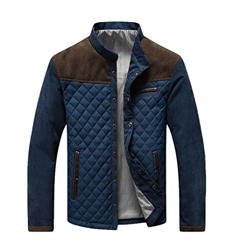 Qienjn Jacke Herren Casual Einreihig Regulare Fit Urban Moderne Herren Langarm Und Winter Neue Gentleman Elegante Herren Übergangsjacke A-Brown M von Qienjn
