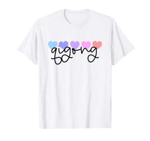 Qigong Lover Herz für Damen, Mädchen oder Mutter T-Shirt von Qigong Heart Lover Apparel Co