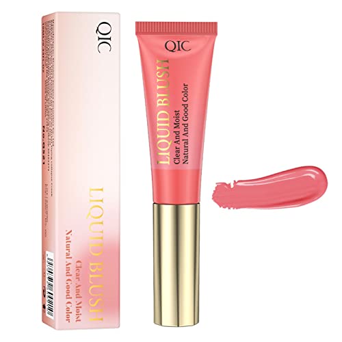 Blush-Flüssigkeit, Liquid Blush Cheek Tint Zauberstab mit Applikator - Leicht zu tragendes Gesichtspigment für Mädchen, Frauen, Damen, Frauen, Partys von Qihuyi