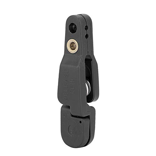 Snap Release Clip Ausleger,Snap Release Clip,1 Stück Spring Snap Quick Release Clip für Weight Planer Board Ausleger Downrigger Power Grip Tackle Gewicht Clip(schwarz) von Qiilu