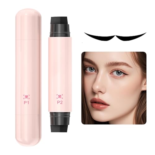 Geflügelter Augenwinkel-Stempel | Doppelseitiger Frauen-Make-up Flügel-Stempel Für Augenwinkel,Präzises Stempelwerkzeug Wasserdicht & Verwischfest Für Anfänger Unterwegs Events Date von Qikam