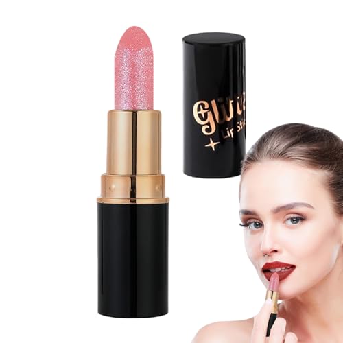 Glitzer Lippenstift Lang Anhaltend Wasserdicht - Pflegendes Lip Gloss,Wasserfester Pflegender Glitzernder Abriebfester Lippenstift Für Hochzeiten von Qikam