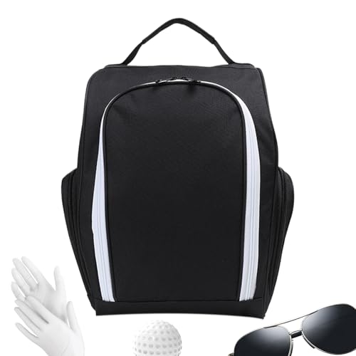 Golfschuh Aufbewahrungstasche | Golfschuh Aufbewahrungstasche Mit Tragegriff | Atmungsaktive Tasche Organisationslösung Für Sportler Damen Herren Auf Driving Range Fitnessstudio Spielplatz von Qikam
