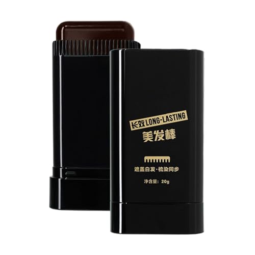 Haarfärbekamm, Temporäre Haarfärbemittel mit Kamm, Haarfärbestift, Grauhaarabdeckung für Frauen und Men, Hair Concealer, Haaransatz Shading Stick, Haarwurzel Concealer von Qikam