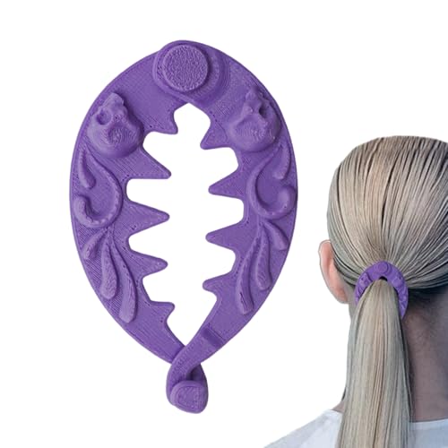 Pferdeschwanz Clip - Haarklammern Für Hohe Pferdeschwänze | Volumen Gebende Rutschfeste Spange Für Dünnes Langes Lockiges Glattes Dickes Haar Damen Alltag Reisen Sport Fitness Yoga von Qikam