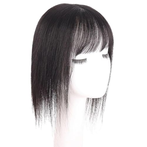 Qikam Haarteil Pony,Haarteil vorne | Clip-in-Haarverlängerung mit künstlichem Pony für dünner werdendes Haar | Haar-Styling-Zubehör, Damen-Haar-Pony für Reisen, ausgehende Geschäftsreisen von Qikam