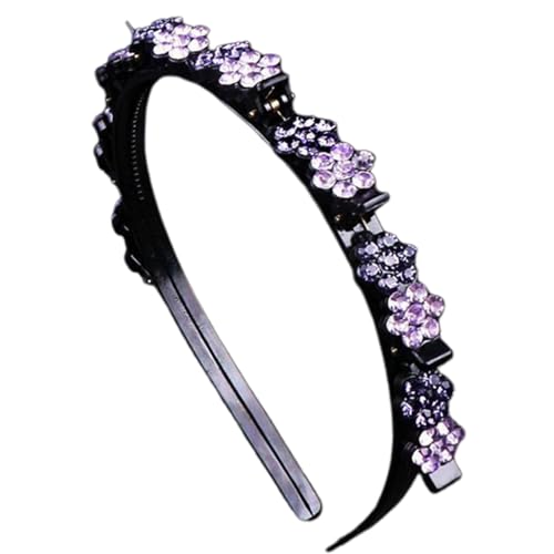 Qikam Stirnband mit Clips,Clip-Stirnbänder für Damen,Modischer Damen-Haarschmuck, Haarnadel-Stirnband | Mehrzweck-Haarnadel-Haarband-Stirnband-Clips für Frauen und Mädchen von Qikam