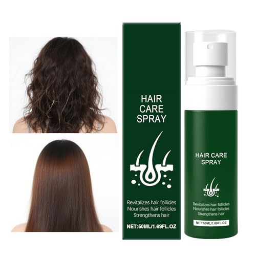 Trockenhaar Spray - 50ml Feuchtigkeitsspray Für Trockenes Haar Damen | Leichte Stylinglösung Für Frauen Mädchen Unterwegs Morgens Übernachtung von Qikam