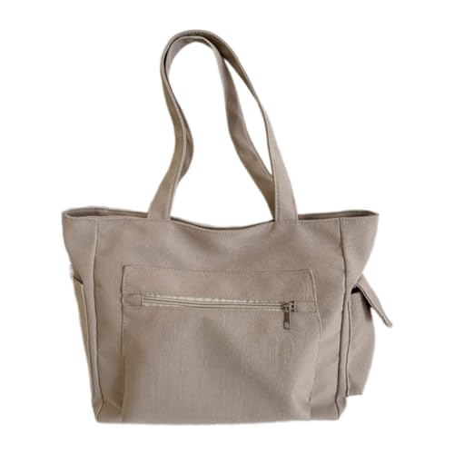 Qilmal Modische Unisex-Tasche, vielseitig und leicht, einfarbig, Kuriertasche, praktische und trendige Tasche für verschiedene Anlässe, khaki von Qilmal