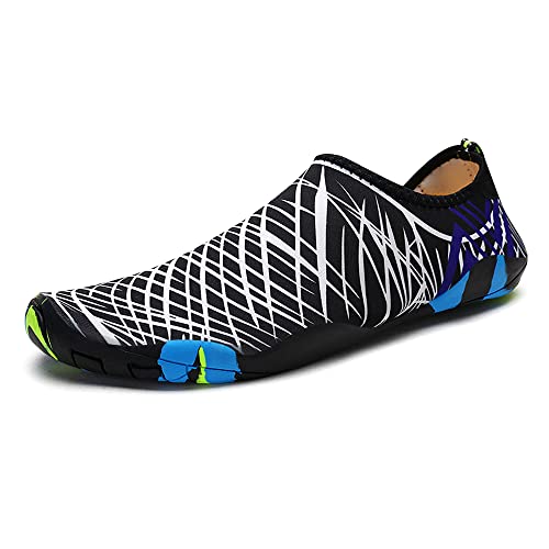 Qimaoo Barfußschuhe Damen Herren Badeschuhe Wasserschuhe Schwimmschuhe Schnell Trocknend Breathable rutschfest Aquaschuhe - 36EU (429-Weiß) von Qimaoo