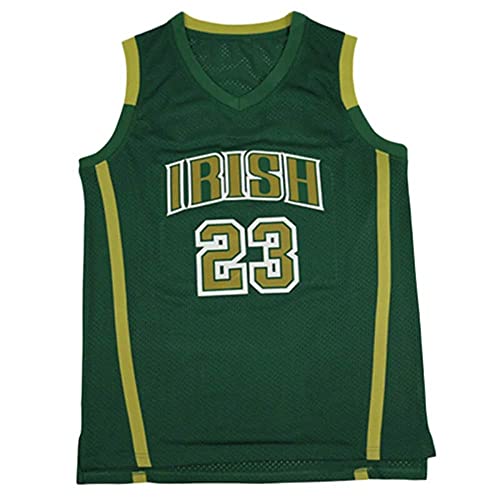 Custom Herren Lebron #23 High School Basketball Trikot - Grün - Groß von Qimei