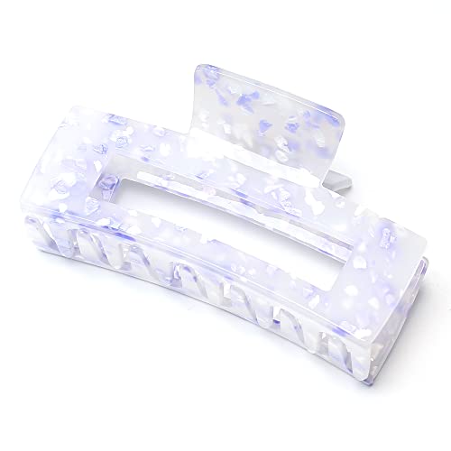 QinGoo Groß Lila Haarklammer Rechteckig Klauen Haarspange Schöne Damen Haarschmuck Elegant Haar-Accessoire 1stück(10cm * 5.5cm, Purple) von QinGoo