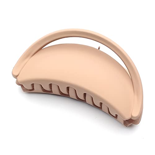 QinGoo Groß Kamel Mattes Haarklammer Schöne Damen Haarspange Haarschmuck Elegant Haar-Accessoire 1stück(9.8cm*5.6cm,Camel) von QinGoo