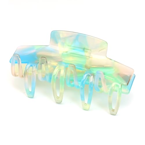 QinGoo Groß Grün Haarklammer Klauen Haarspange Schöne Damen Haarschmuck Elegant Haar-Accessoire 1stück(9.8cm*4.2cm, Aurora Green) von QinGoo