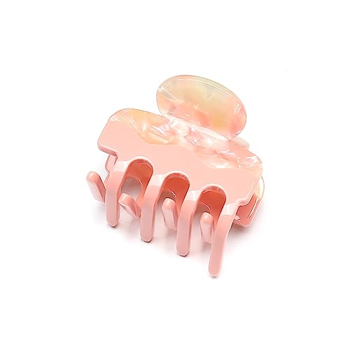 QinGoo Mittelgroß Rosa Acetat Haarklammer Klauen Haarspange Schöne Damen Haarschmuck Elegant Haar-Accessoire 1stück(3.9cm*3.4cm,Pink) von QinGoo