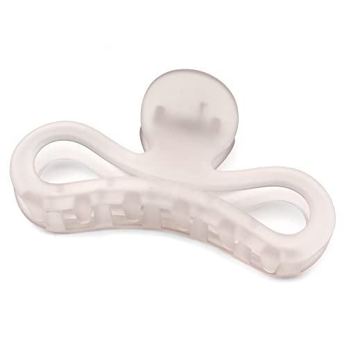 QinGoo Groß Grau Kunststoff Matt Haarklammer Schöne Damen Haarspange Kopfschmuck Elegant Haar-Accessoire 1stück(10.5cm*5.2cm, Grey) von QinGoo