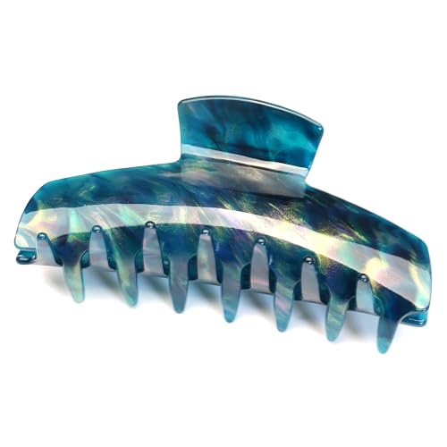 QinGoo Riesen Dunkelblau Haarklammer Groß Schöne Damen Haarspange Haarschmuck Elegant Haar-Accessoire 1 stück(12cm*4cm, Dark Blue) von QinGoo