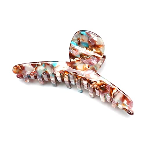 QinGoo Groß Kreuz Acetat Haarklammer Haarspange Schöne Damen Haarschmuck Elegant Haar-Accessoire 1 stück(11cm*5.2cm,Multicolor) von QinGoo