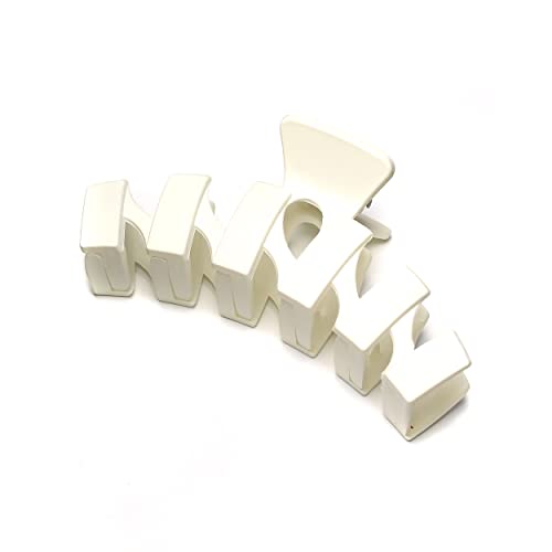 QinGoo Groß Weiß Haarklammer Klauen Haarspange Schöne Damen Haarschmuck Elegant Haar-Accessoire 1stück(11.5cm*5.8cm,White) von QinGoo