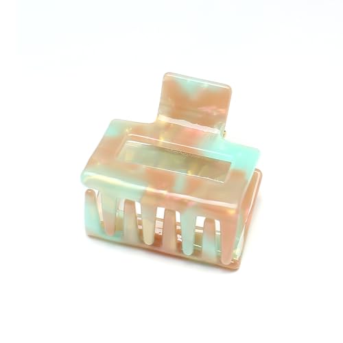 QinGoo Klein Grün celluloseacetat Haarklammer Schöne Damen Haarspange Kopfschmuck Elegant Haar-Accessoire 1stück(5.2cm*4.8cm,Aurora Green) von QinGoo