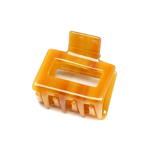 QinGoo Mittelgroß Kaffee Acetat Haarklammer Klauen Haarspange Schöne Damen Haarschmuck Elegant Haar-Accessoire 1stück(5.2cm*4.8cm,Coffee) von QinGoo