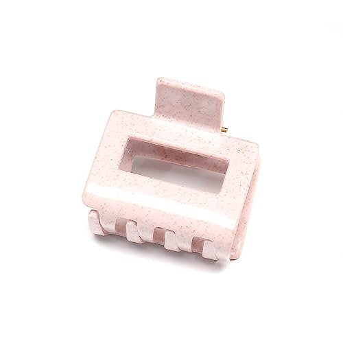 QinGoo Lila Mittelgroß Quadrat Haarklammer Klauen Haarspange Schöne Damen Haarschmuck Elegant Haar-Accessoire 1stück(5cm*4.5cm,Taro) von QinGoo