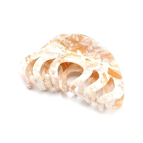 QinGoo Mittelgroß Acetat Haarklammer Klauen Haarspange Schöne Damen Haarschmuck Elegant Haar-Accessoire 1 stück(8.5 * 4.2cm, Muddy Purple) von QinGoo