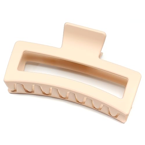 QinGoo Riesen Rosa Mattes Haarklammer Groß Haarspange Elegant Haar-Accessoire Schöne Damen Haarschmuck 1stück(12.7cm*5.3cm,Baby Pink) von QinGoo